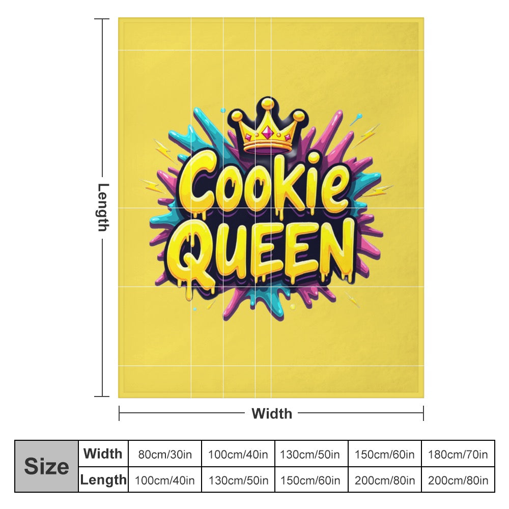 Ultra-Soft Flannel Blanket Cookie queen