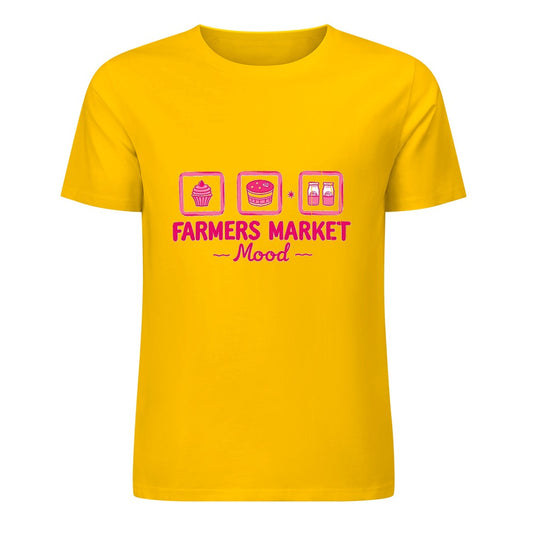 New Pure cotton short sleeved T-shirt Farmers Market mood