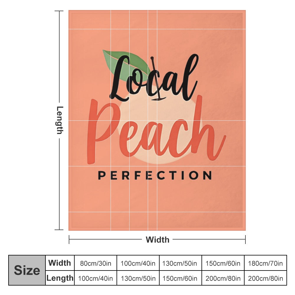 Ultra-Soft Flannel Blanket Local peach perfection