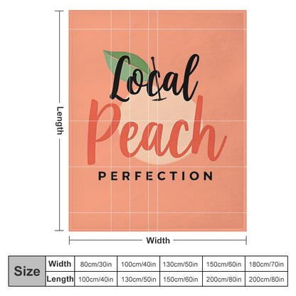 Ultra-Soft Flannel Blanket Local peach perfection