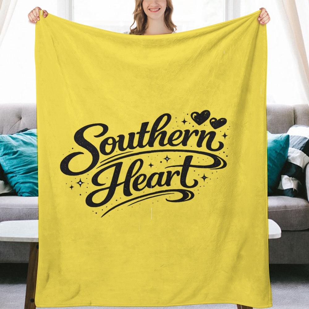 Ultra-Soft Flannel Blanket Southern heart