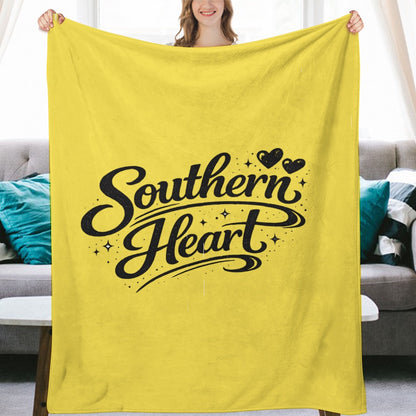 Ultra-Soft Flannel Blanket Southern heart
