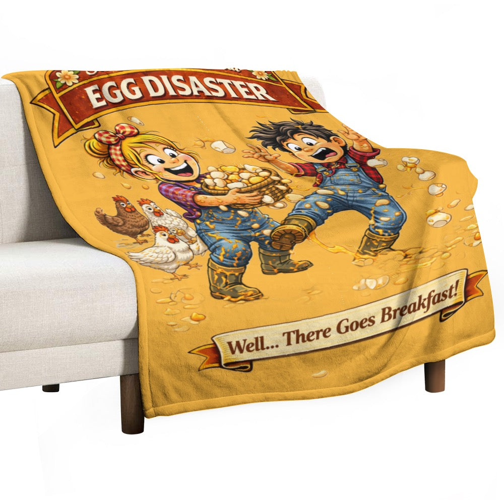 Ultra-Soft Flannel Blanket EGG  disaster