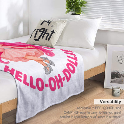 Hello oh Dollie Ultra-Soft Flannel Blanket