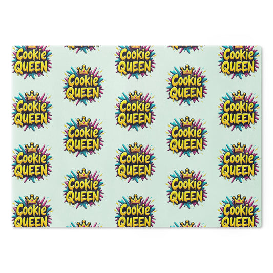 Cookie Queen Cutting Board — Cute Patterned Kitchen Serving Board