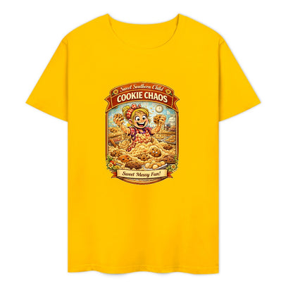 New Pure cotton short sleeved T-shirt Cookie  chaos