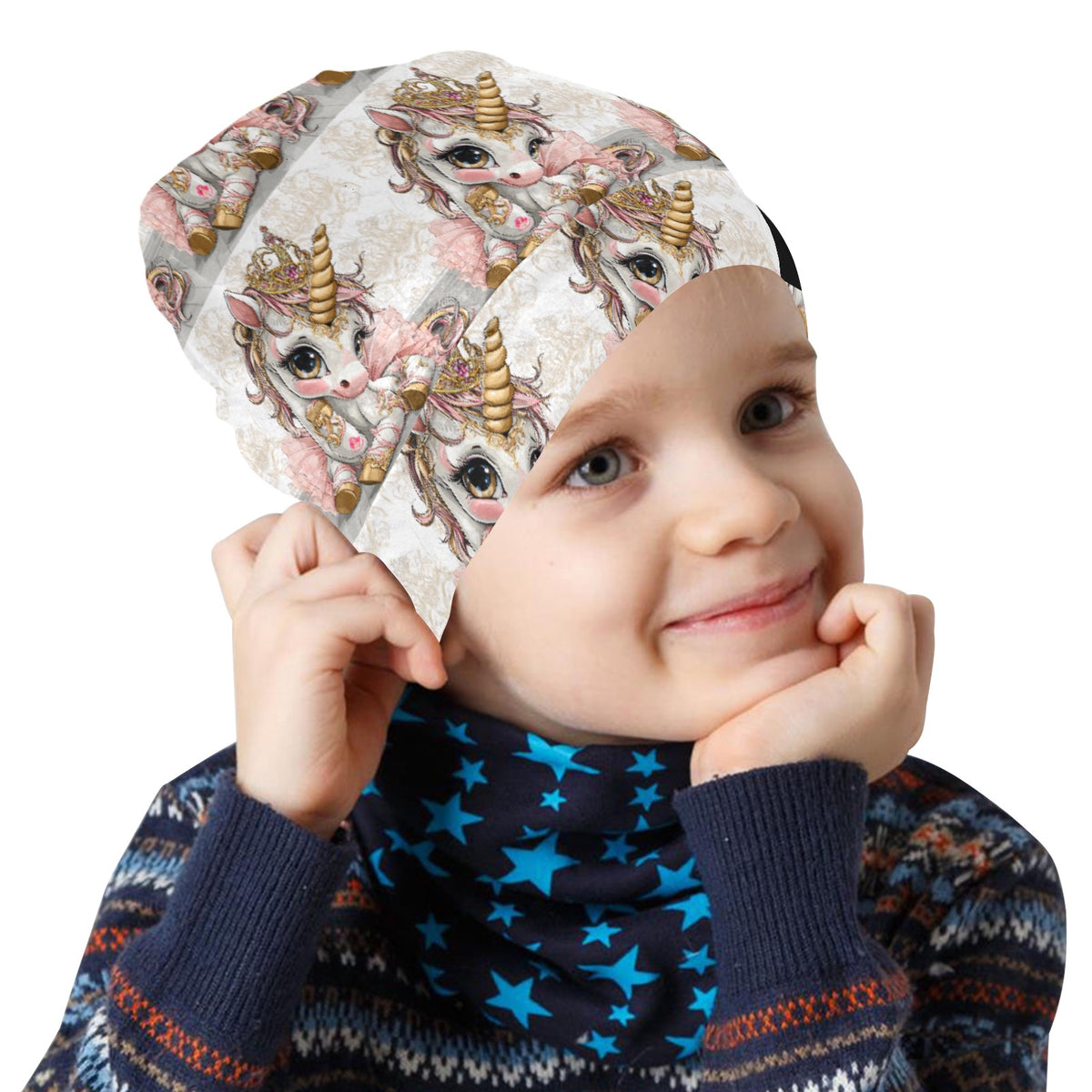 Hello-oh-Dollie unicorn ballet All Over Print Beanie for Kids