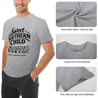 Men's T-shirt 100% cotton farmers Market, babe