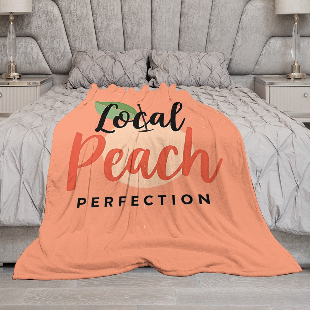 Ultra-Soft Flannel Blanket Local peach perfection