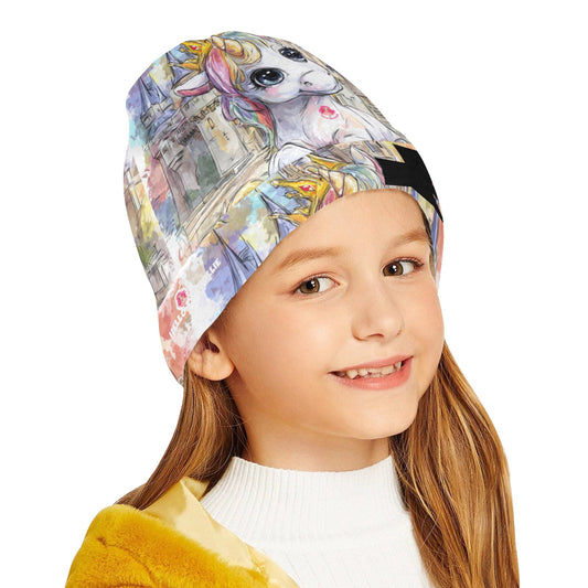 Cute unicorn All Over Print Beanie for Kids