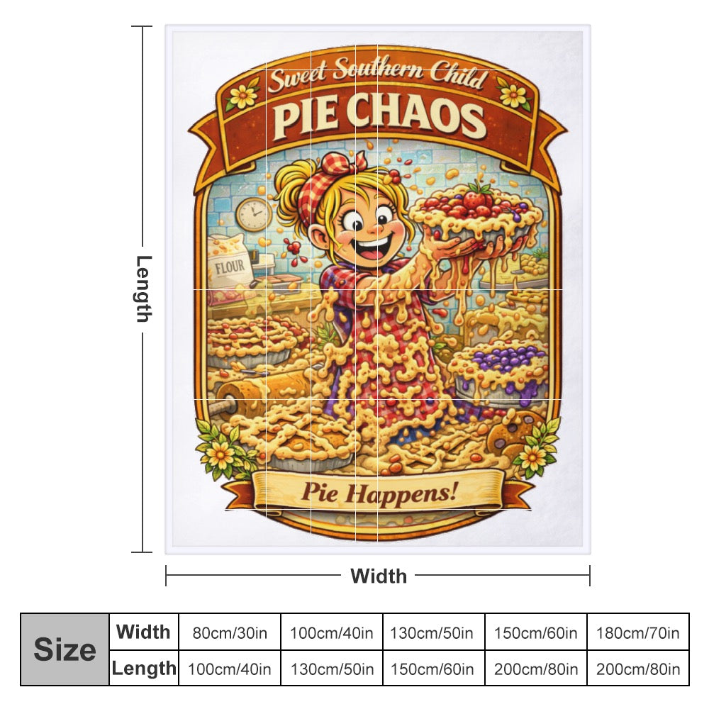 Ultra-Soft Flannel Blanket Pie  chaos