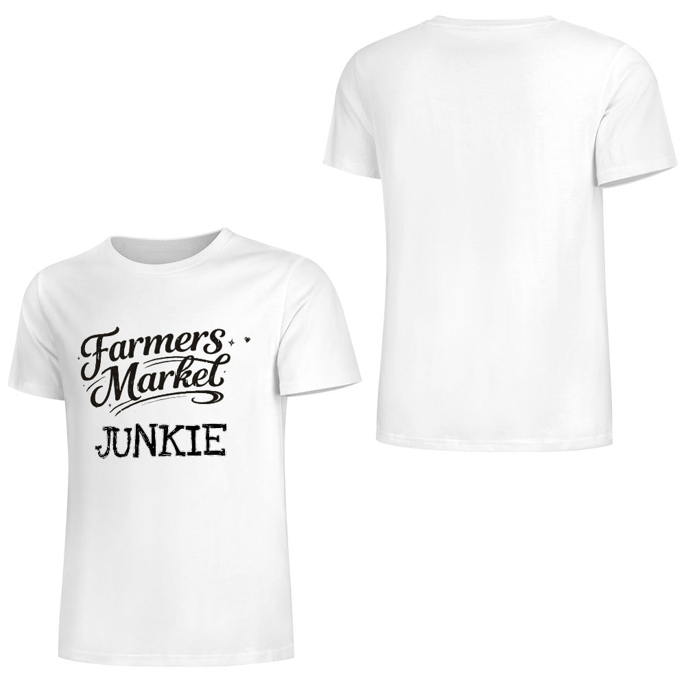 New Pure cotton short sleeved T-shirt Farmers Market junkie