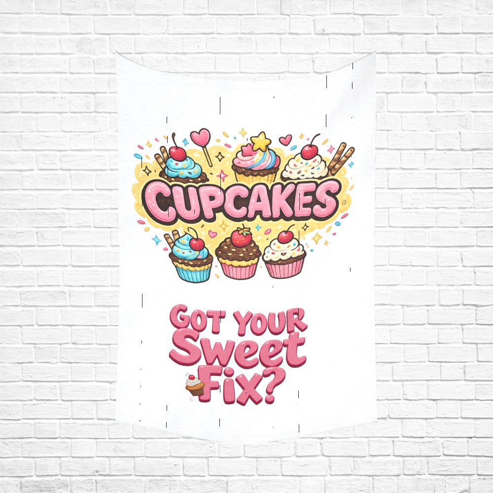 Cupcakes Wall Tapestry 60"x 90"