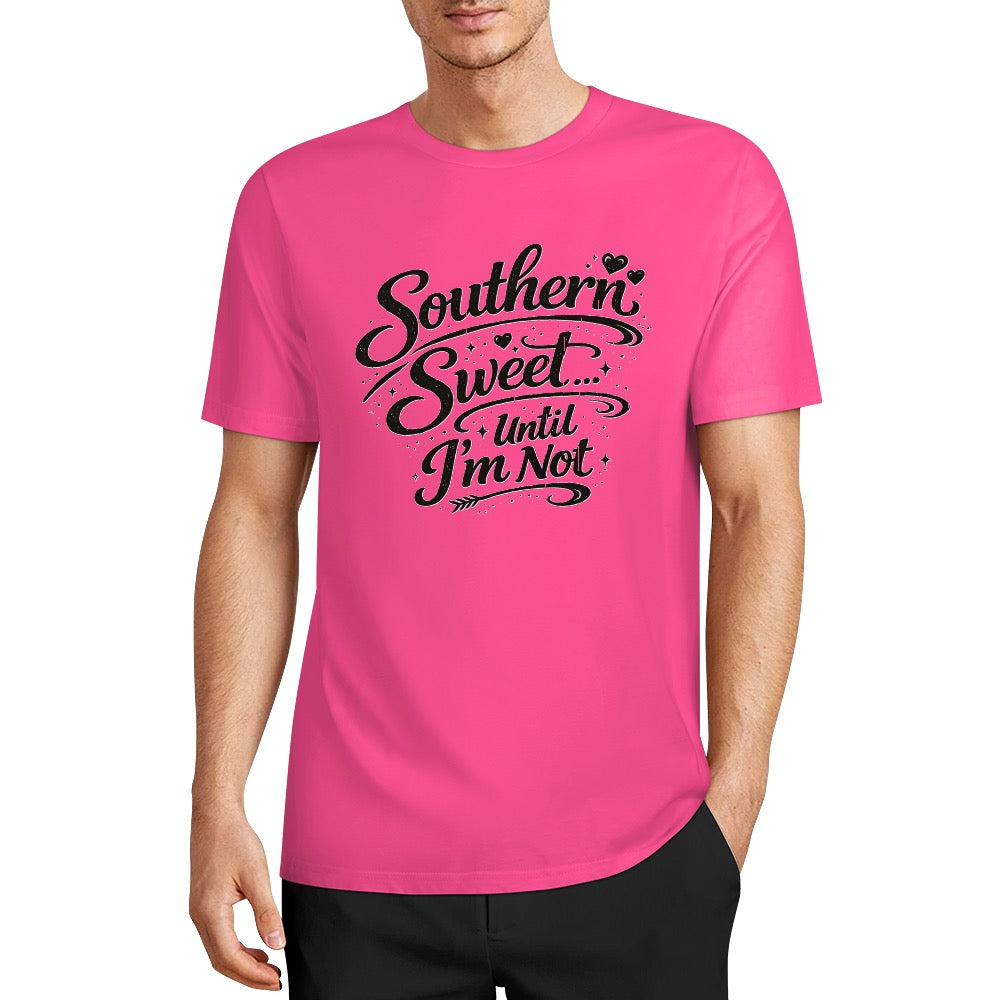 New Pure cotton short sleeved T-shirt Front print Multiple colors