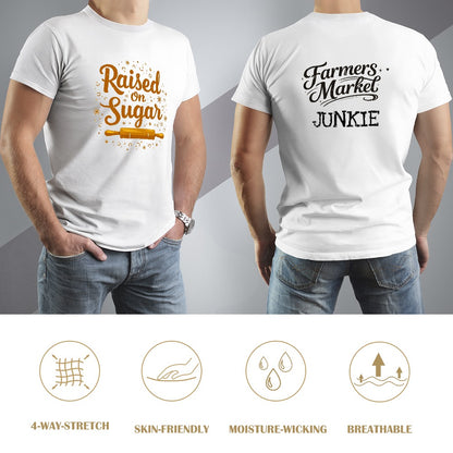 New High quality Men's T-shirt 100% Cotton Farmers Market junkie