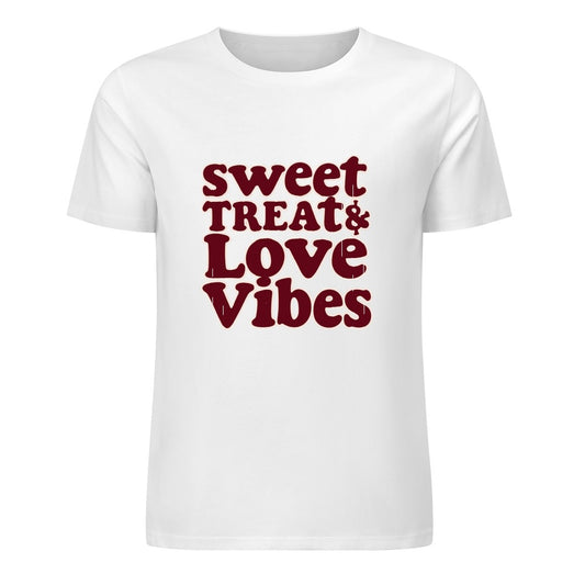 New Pure cotton short sleeved  Sweet treat and love vibes