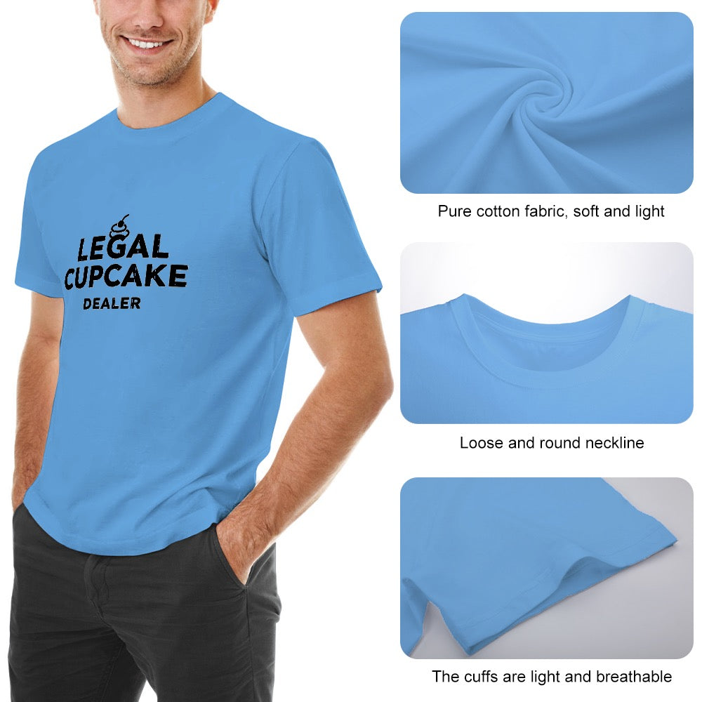 New High quality Men's T-shirt 100% Cotton Legal cupcake dealer
