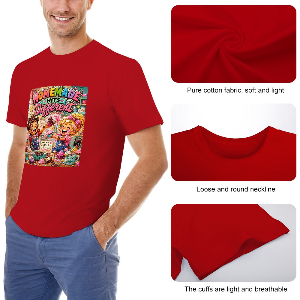New High quality Men's T-shirt 100% Cotton