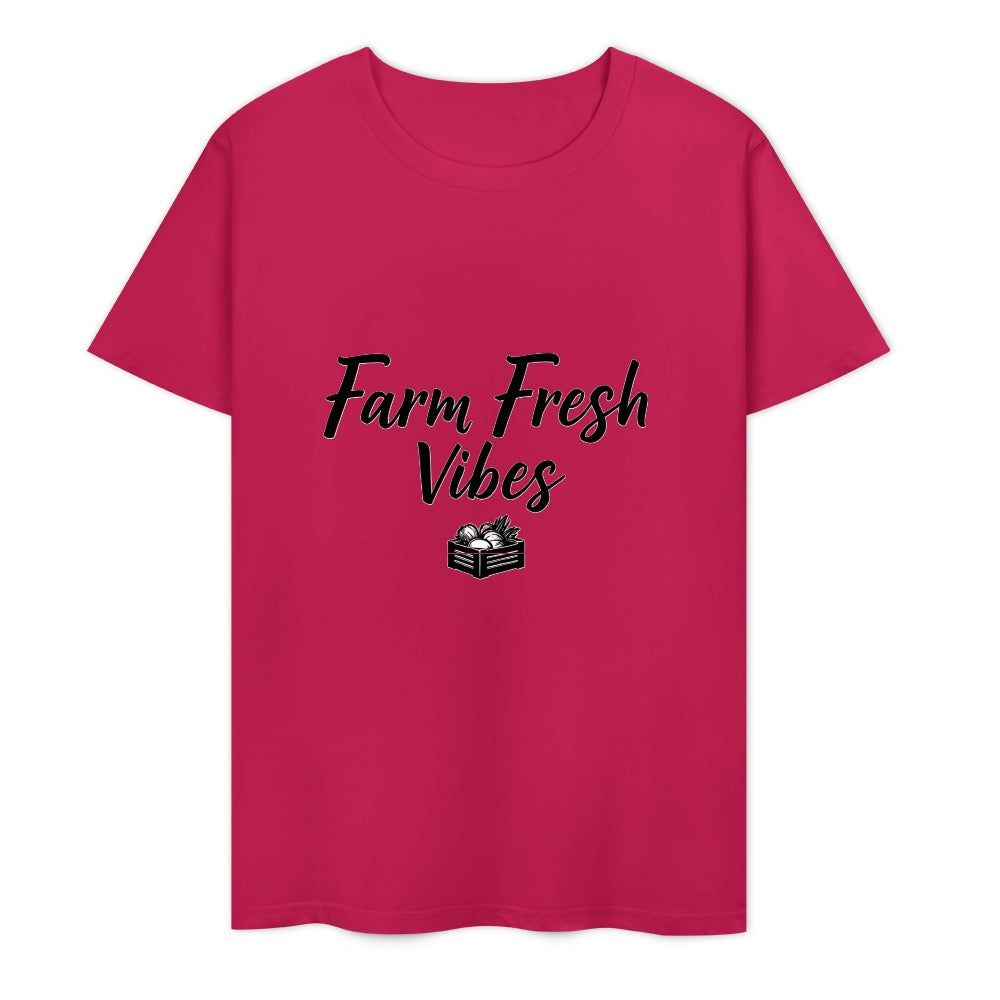 New Pure cotton short sleeved T-shirt FARM fresh vibes