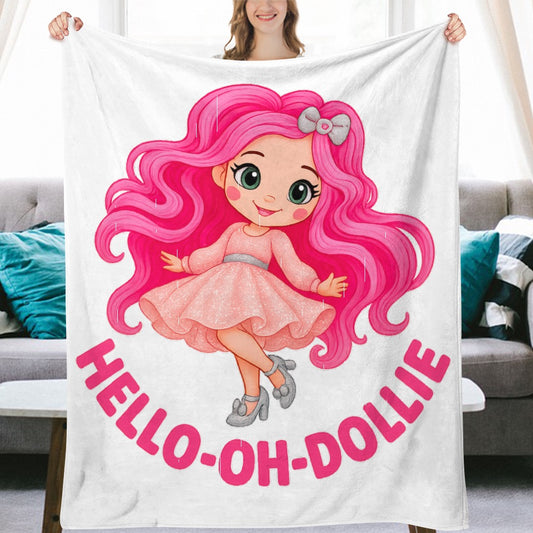 Hello oh Dollie Ultra-Soft Flannel Blanket