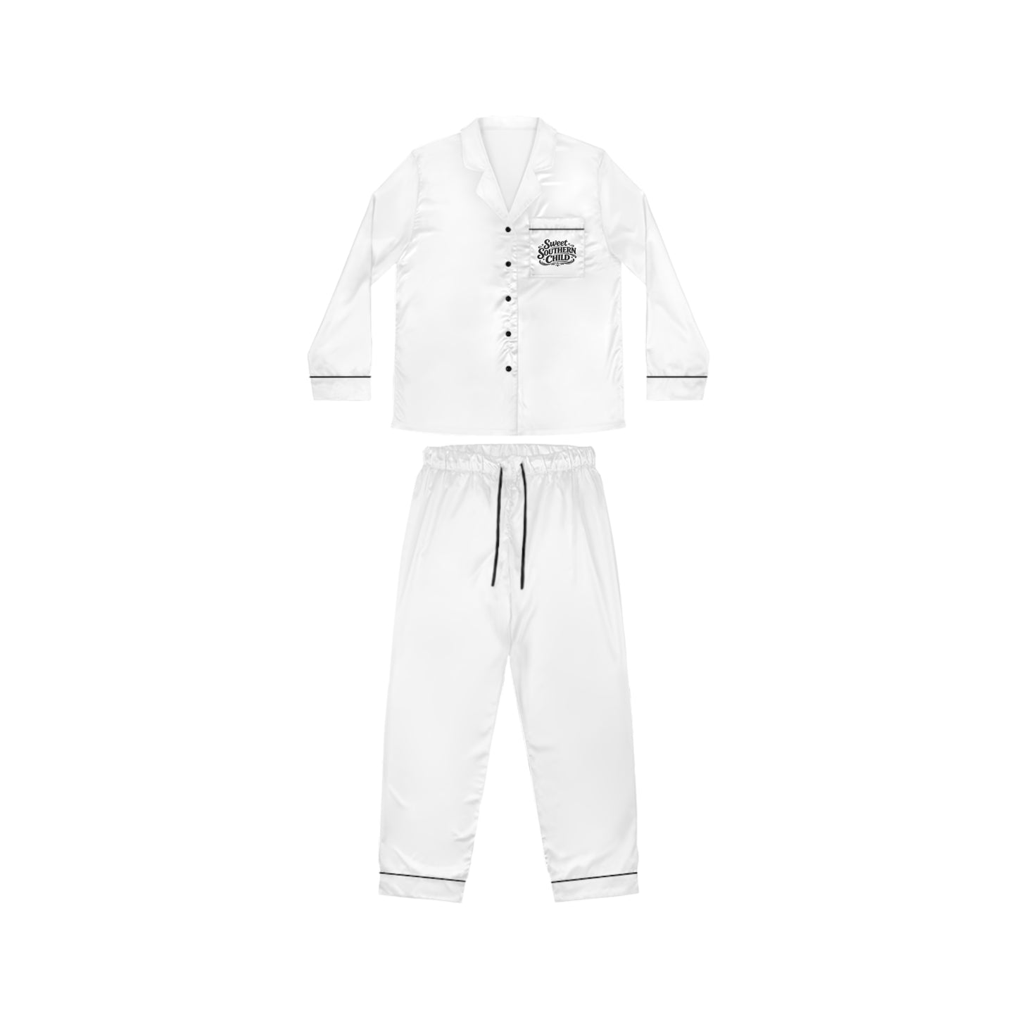 Satin Pajamas - "Sweet Southern Child" Women's Lounge Set