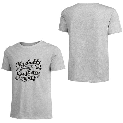 New Pure cotton short sleeved T-shirt I got my charm for my daddy