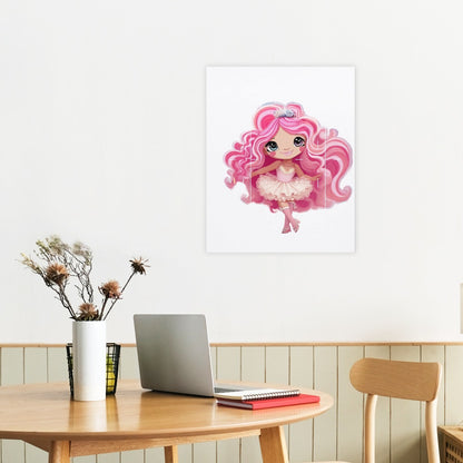HELLO-OH-Dollie artwork Canvas Print Multiple sizes Unframed & Framed (Vertical)