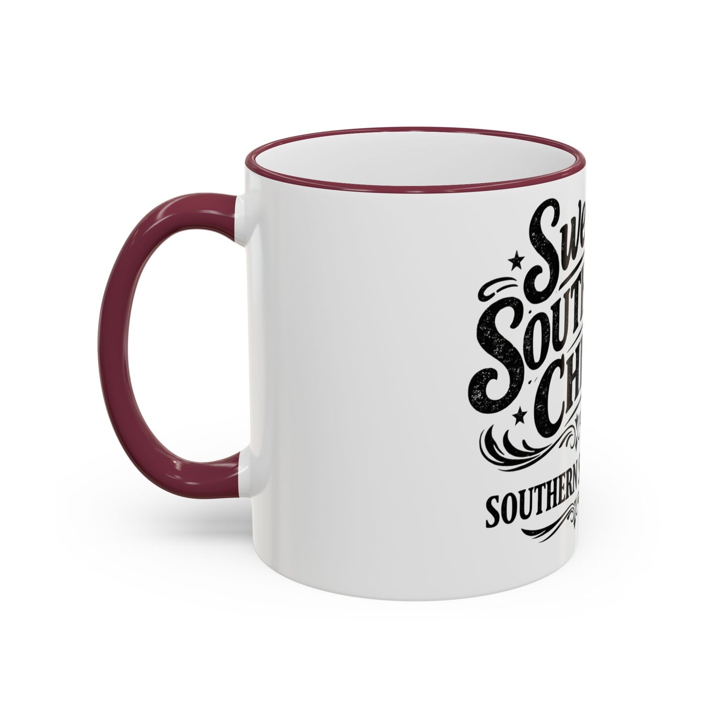 Sweet Southern Child Mug — Southern Sipper Accent Rim & Handle Coffee Cup