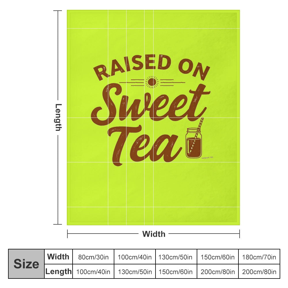 Ultra-Soft Flannel Blanket Raised on sweet tea