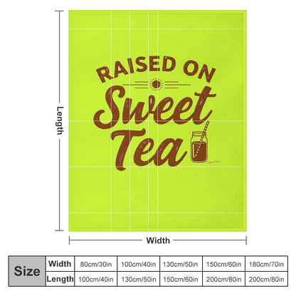Ultra-Soft Flannel Blanket Raised on sweet tea