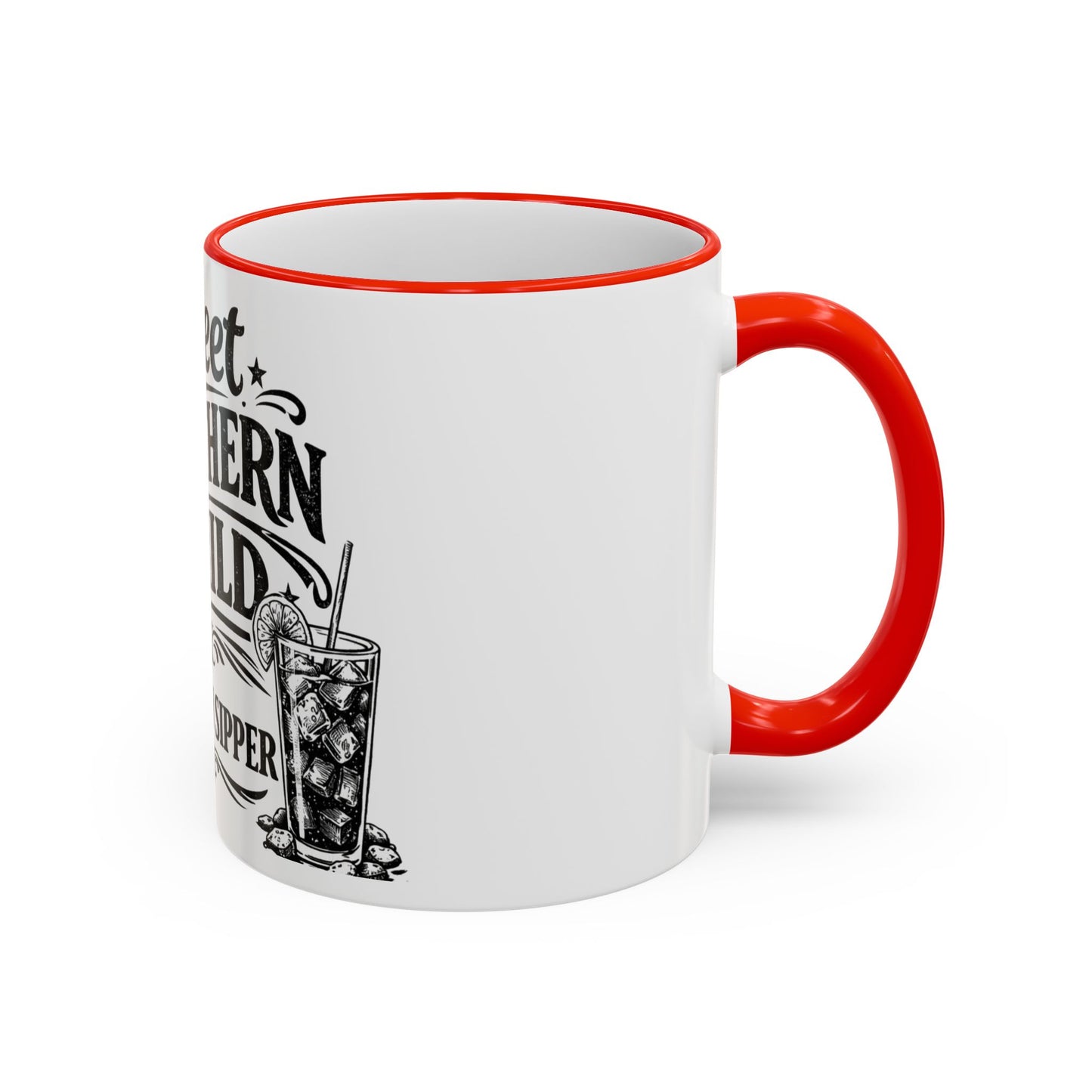 Sweet Southern Child Mug — Southern Sipper Accent Rim & Handle Coffee Cup