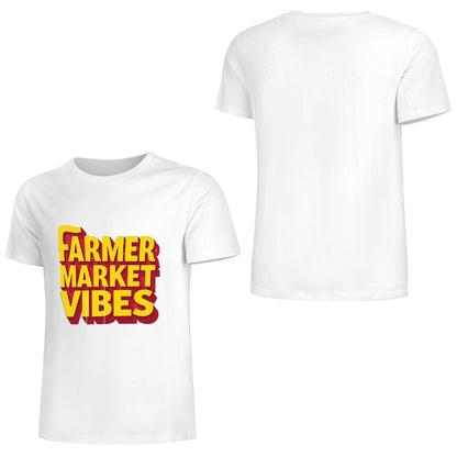 New Pure cotton short sleeved T-shirt Farmers Market vibe