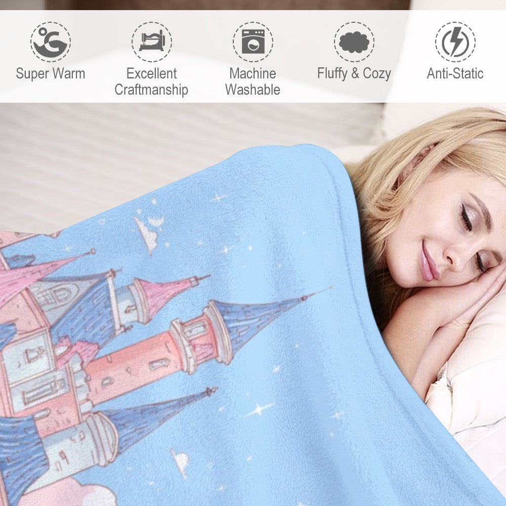 HELLO-OH-DOLLIE PRINCESS Ultra-Soft Flannel Blanket 40”x50”