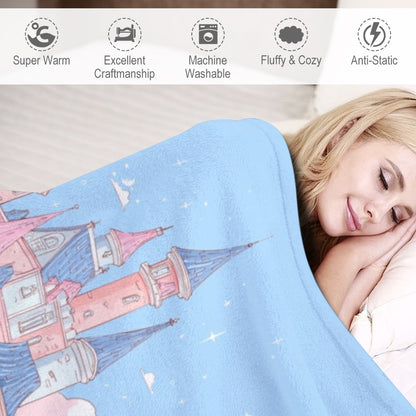 HELLO-OH-DOLLIE PRINCESS Ultra-Soft Flannel Blanket 40”x50”