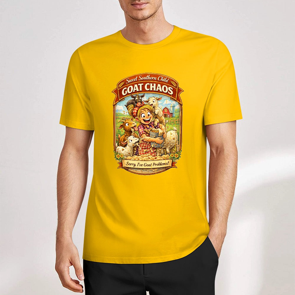 New Pure cotton short sleeved T-shirt Go chaos