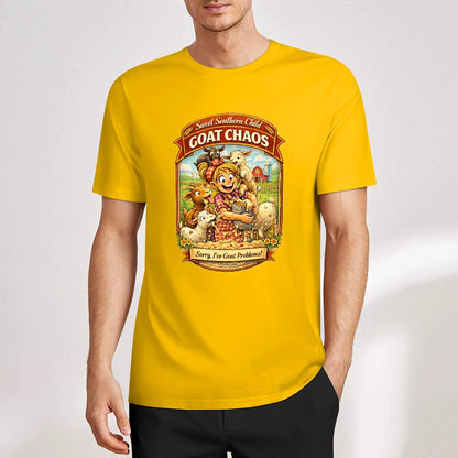 New Pure cotton short sleeved T-shirt Go chaos