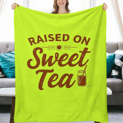 Ultra-Soft Flannel Blanket Raised on sweet tea