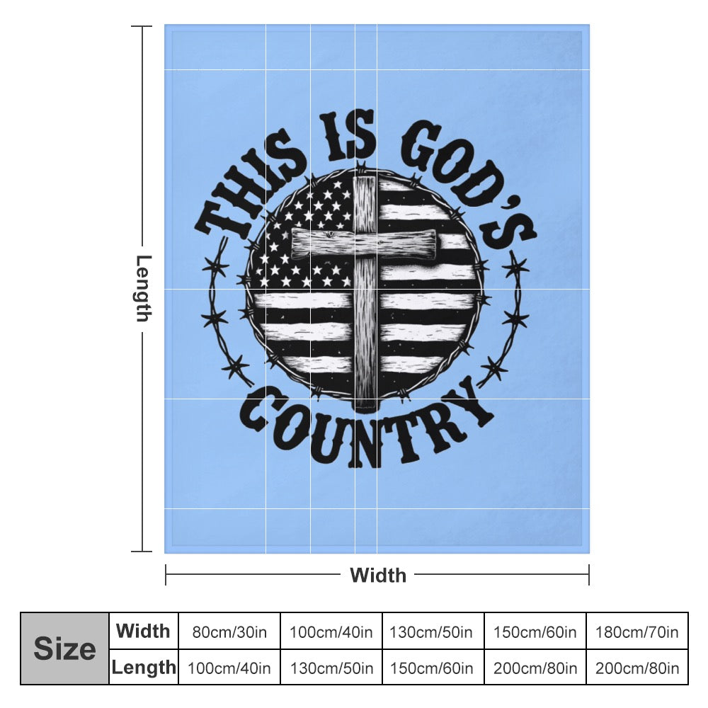 Ultra-Soft Flannel Blanket This is God’s country