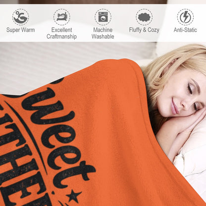 Ultra-Soft Flannel Blanket Big orange fan