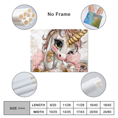 Hello-oh-Dollie unicorn ballerina Canvas Print Multiple sizes No Frame