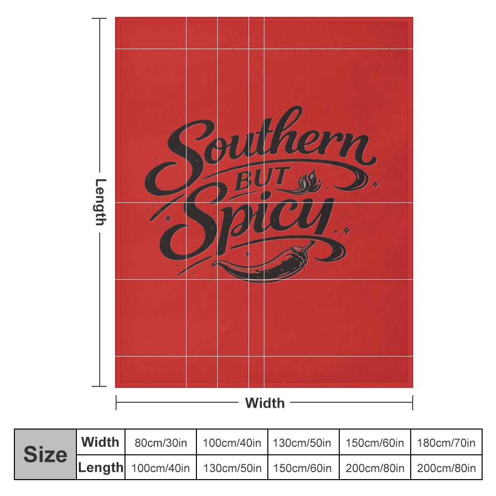 Ultra-Soft Flannel Blanket Southern but spicy
