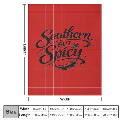 Ultra-Soft Flannel Blanket Southern but spicy