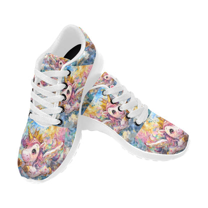 Hello-oh-Dollie unicorn flying Kid's Sneakers (Little Kid / Big Kid) (Model020)