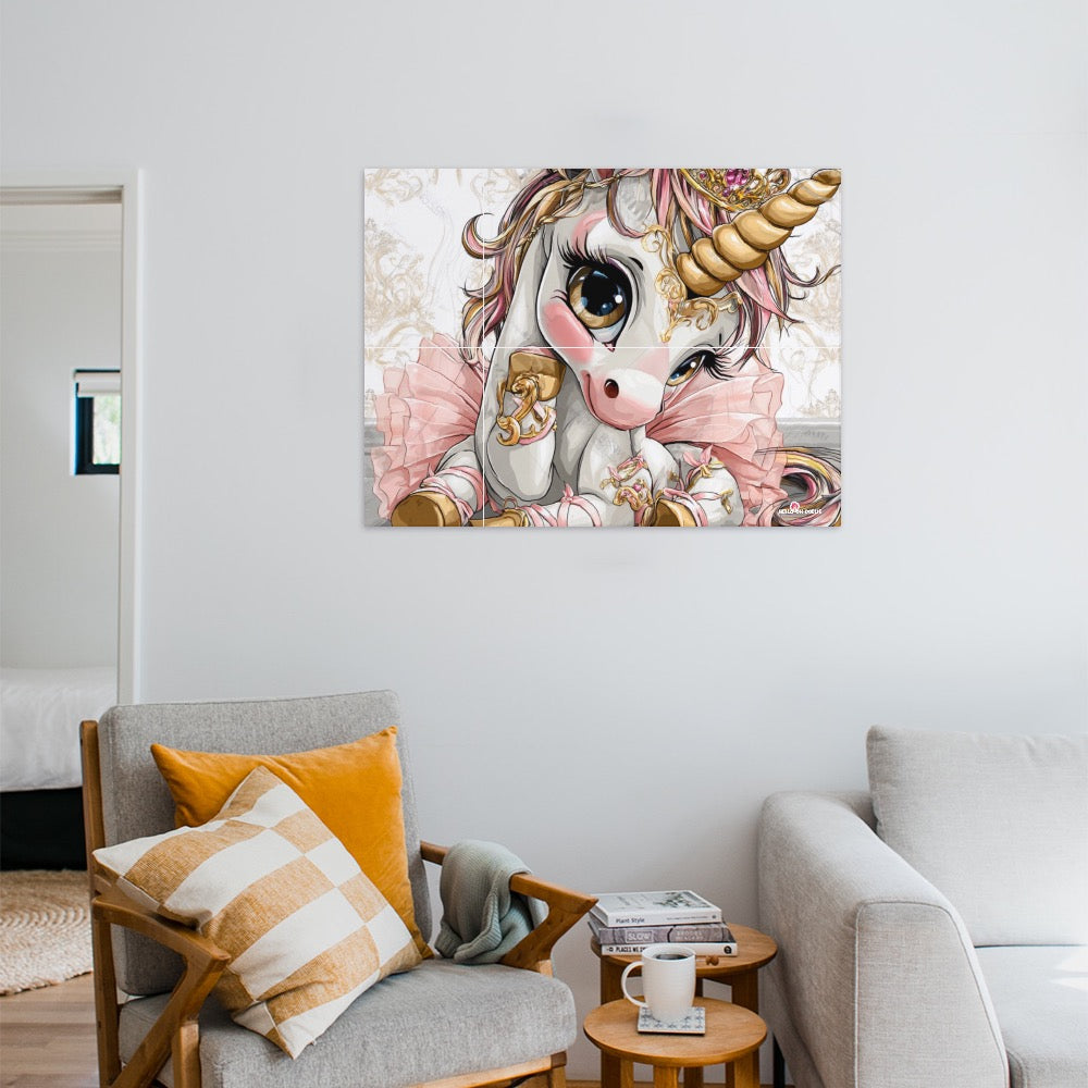 Hello-oh-Dollie unicorn ballerina Canvas Print Multiple sizes No Frame