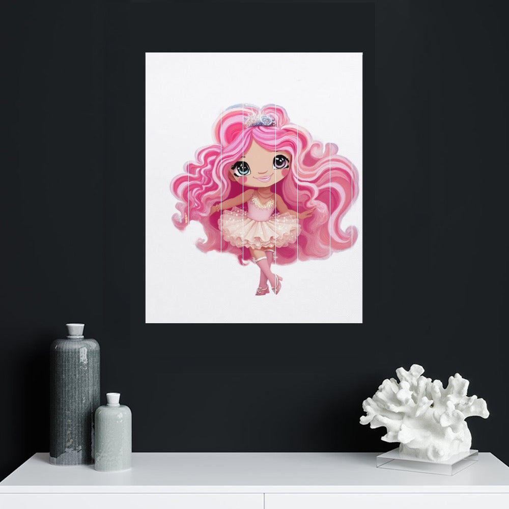 HELLO-OH-Dollie artwork Canvas Print Multiple sizes Unframed & Framed (Vertical)