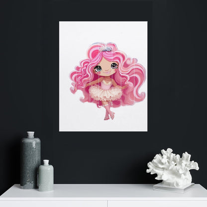 HELLO-OH-Dollie artwork Canvas Print Multiple sizes Unframed & Framed (Vertical)