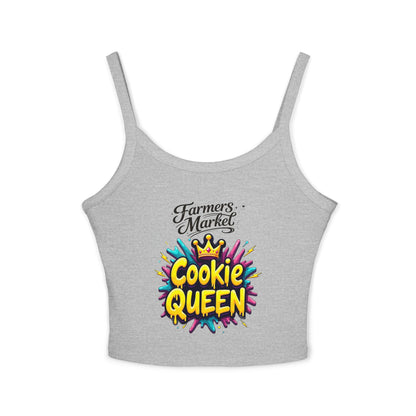 Cookie Queen Crop Tank — Sweet Southern Child Graphic Spaghetti Strap Top