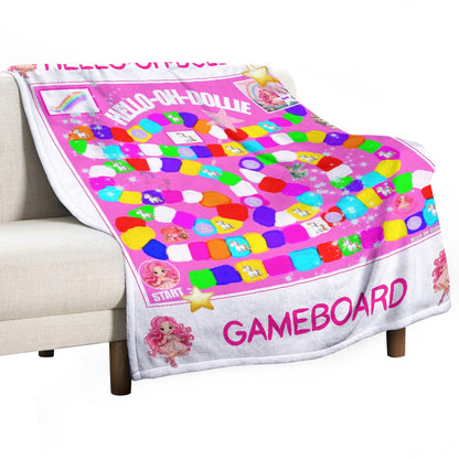 Hello-Oh-Dollie GameBoard blanket Ultra-Soft Flannel Blanket 30”x40”