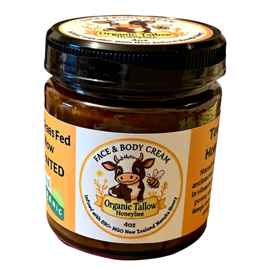 Organic Tallow HoneyBee Face & Body Cream