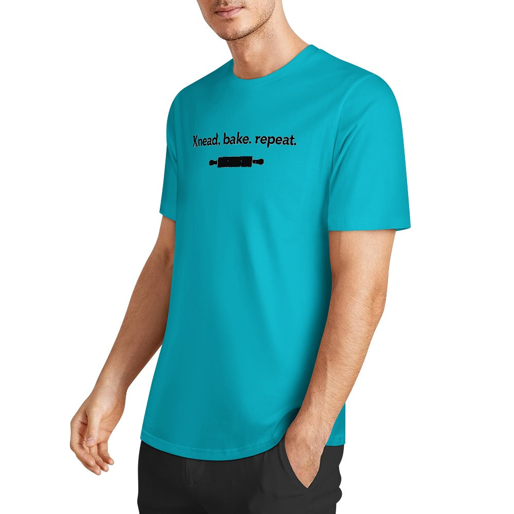 New Pure cotton short sleeved T-shirt knead bake repeat